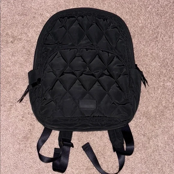 NWT Vera Bradley Black Quilted Backpack Outlet Essential Backpack - Cotton | Vera Bradley – Vera  main image 3